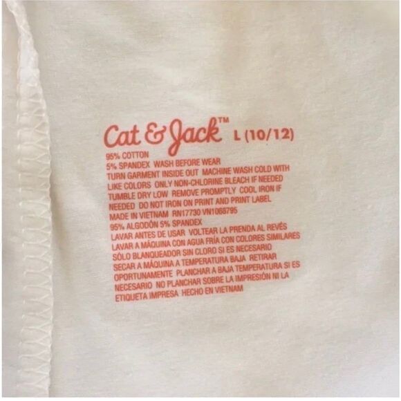 Cat and Jack leggings sparkle almond cream Size 10/12 Large -listing is for 1! - Picture 4 of 4